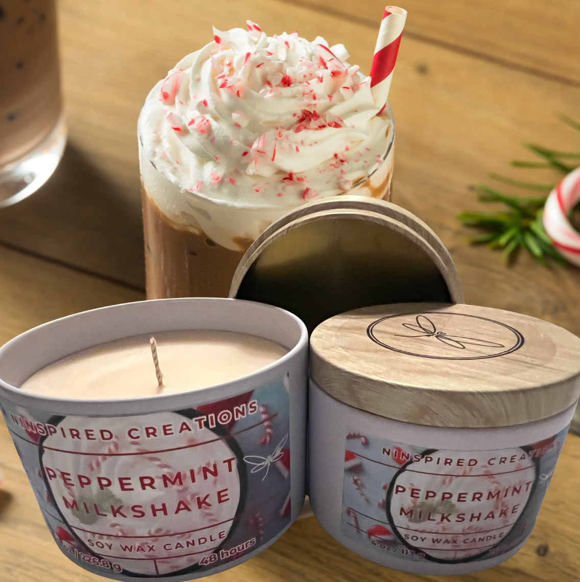 Soy Candle- Peppermint Milkshake