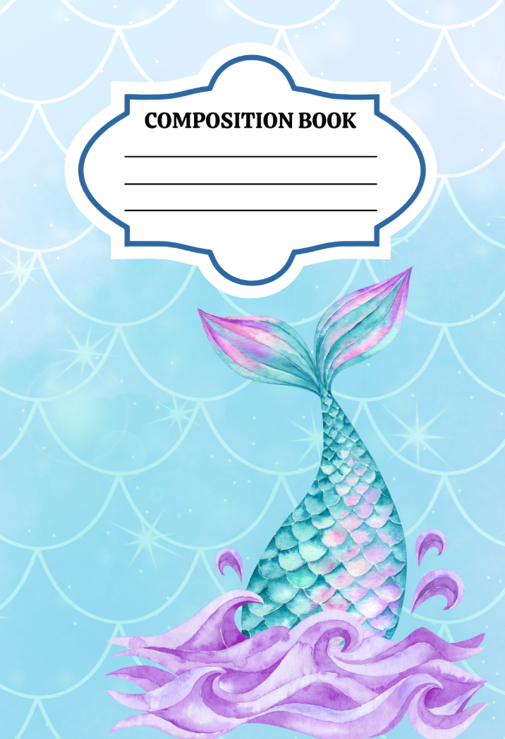Mermaid Vibes Composition Notebook