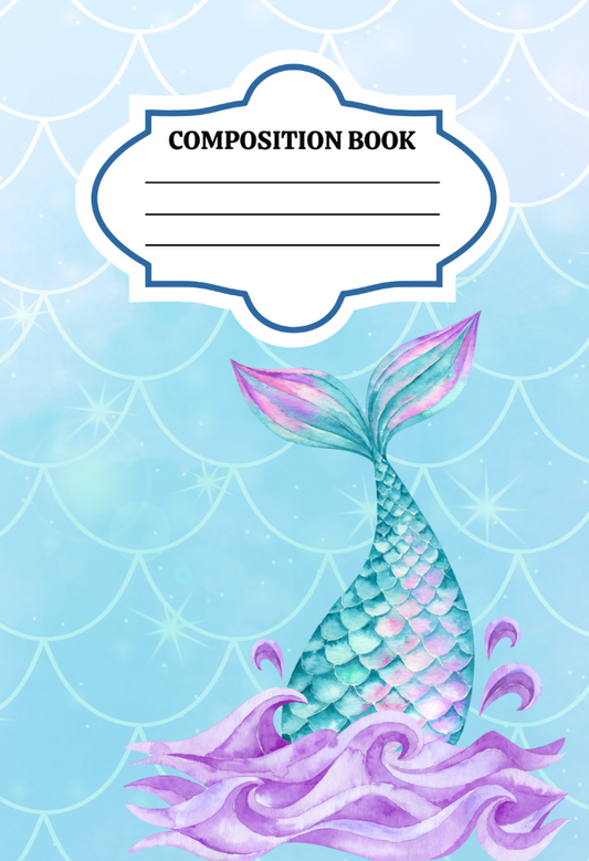 Mermaid Vibes Composition Notebook