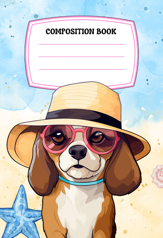 Beach Dog Composition Notebook