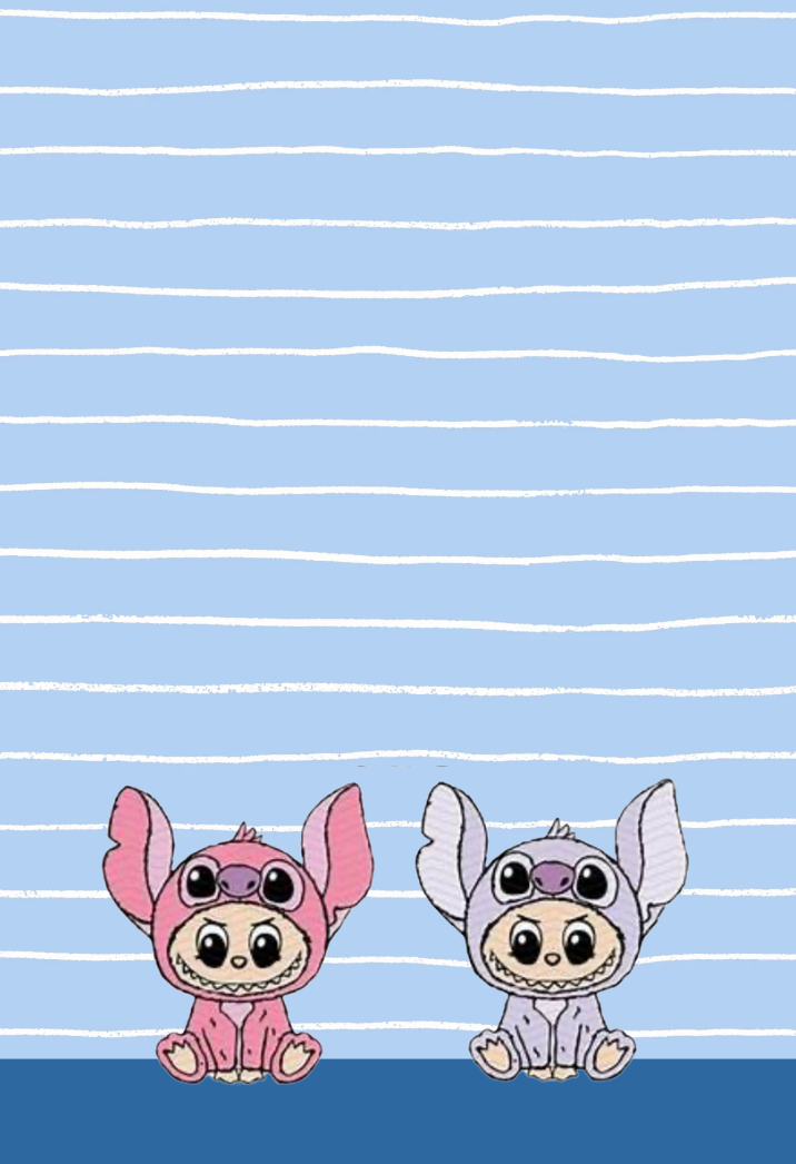 Labubu Stitch Design -Composition Notebook