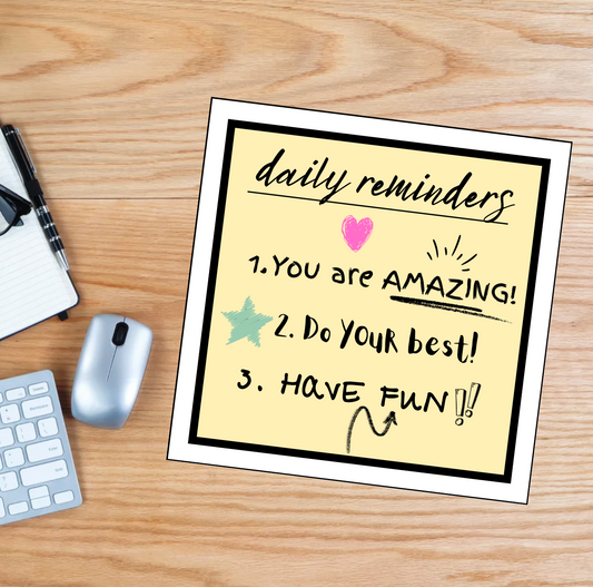 Daily Motivational Reminders-  Waterproof Vinyl Sticker