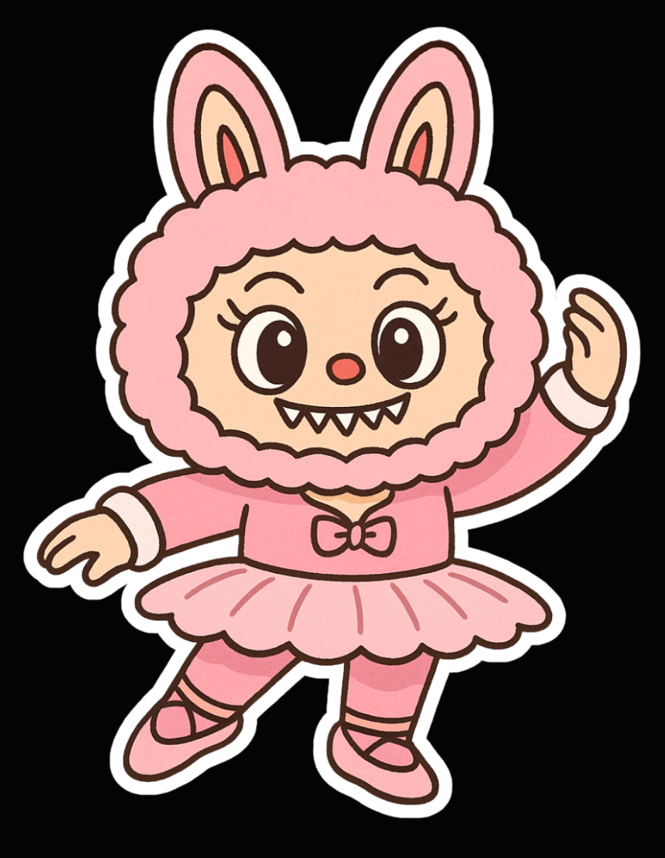The Nutcracker Labubu Collection- Waterproof Vinyl Stickers