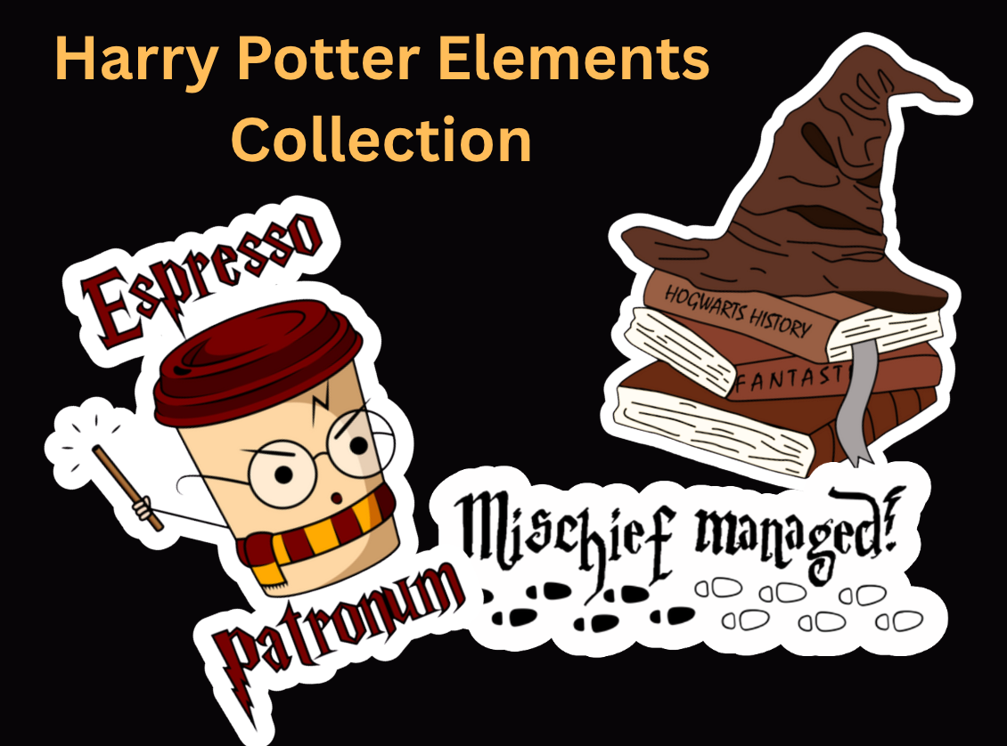 The Harry Potter Collection- Waterproof Vinyl Stickers