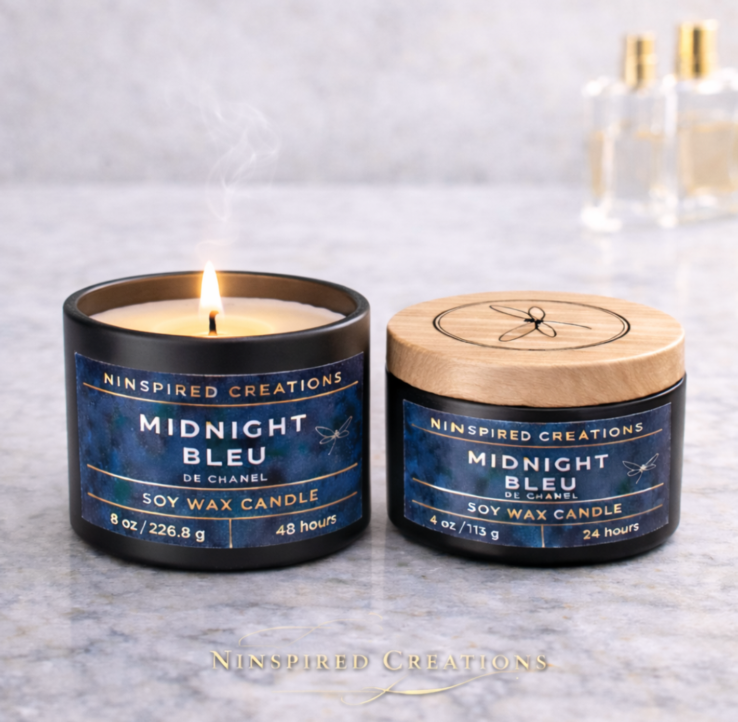 Soy Candle- Midnight Bleu
