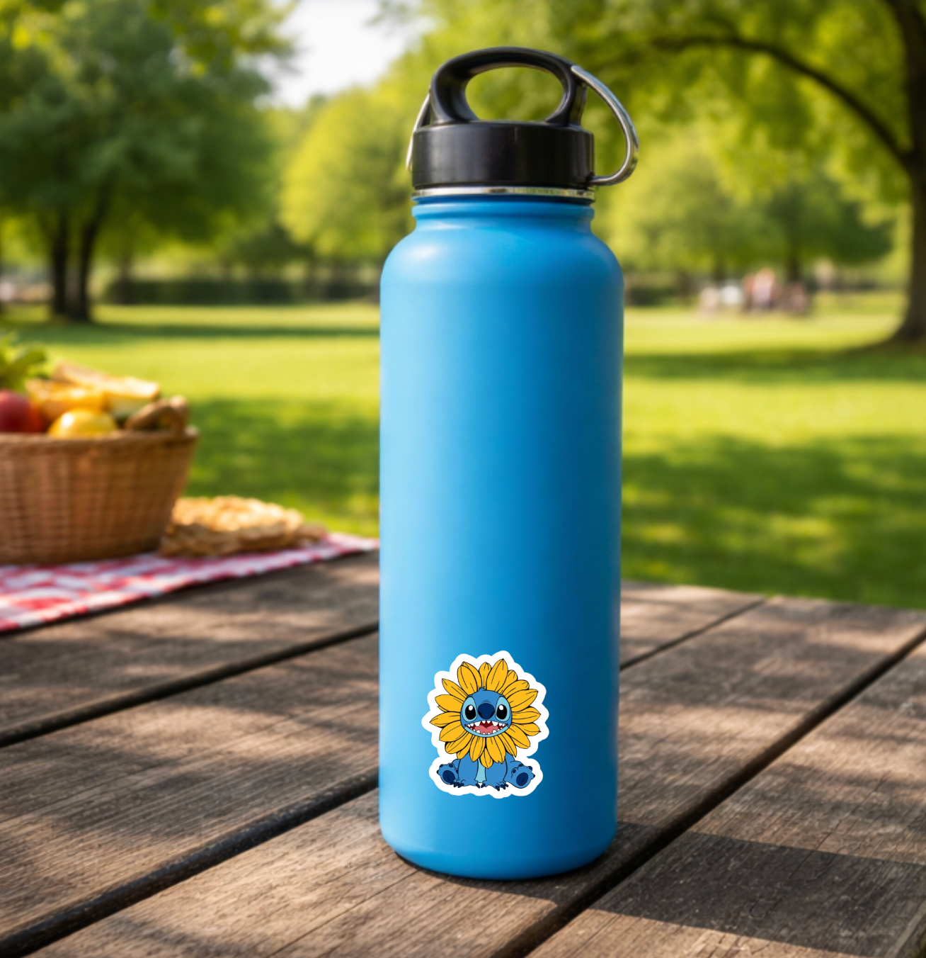 Sunflower Stitch - Waterproof Vinyl Sticker