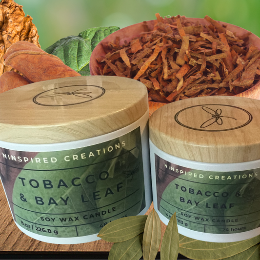 Soy Candle- Tobacco & Bay Leaf
