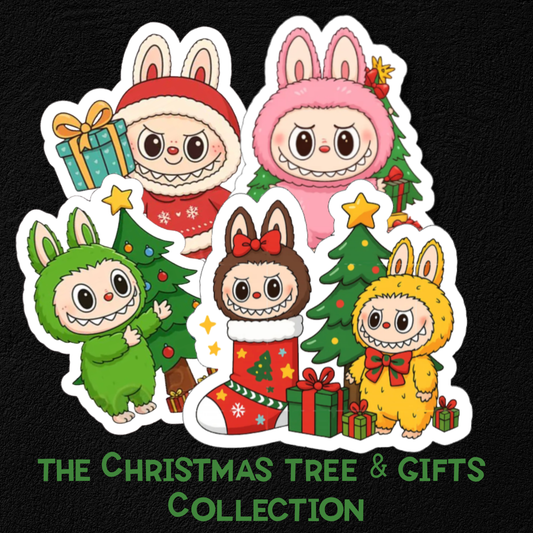 Labubu Christmas Collection- Waterproof Vinyl Stickers