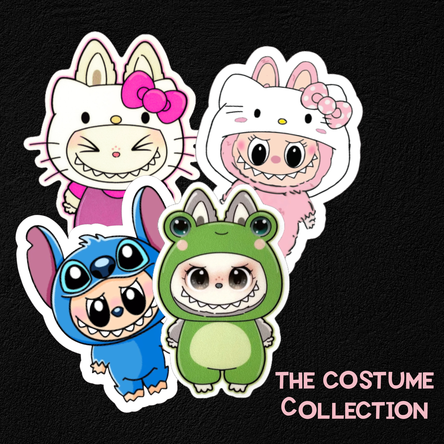 Labubu Costume Cuteness Collection-  Waterproof Vinyl Stickers